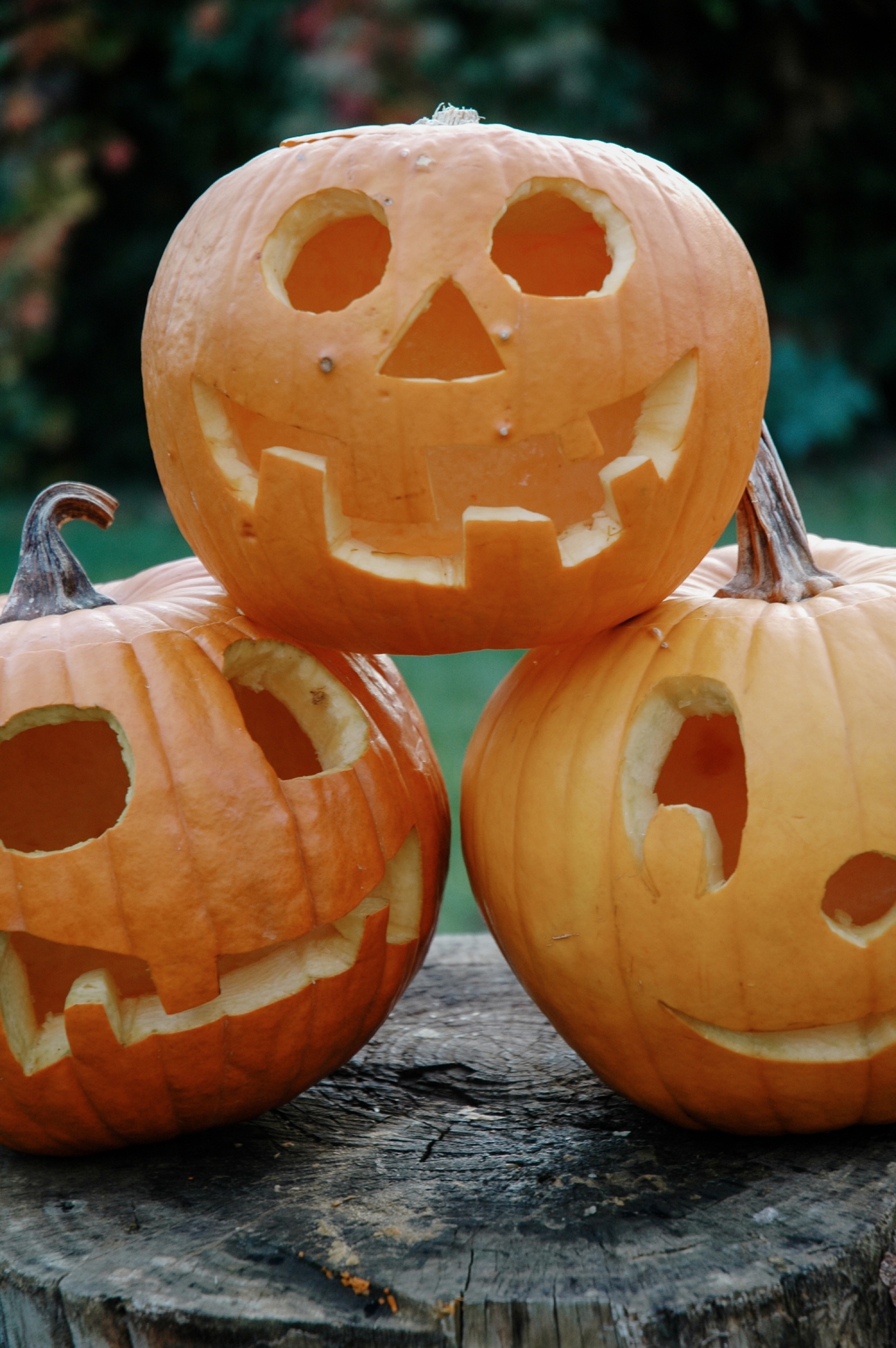 Halloween Kürbisgesichter schnitzen mit Kindern , Anleitung und Ideen