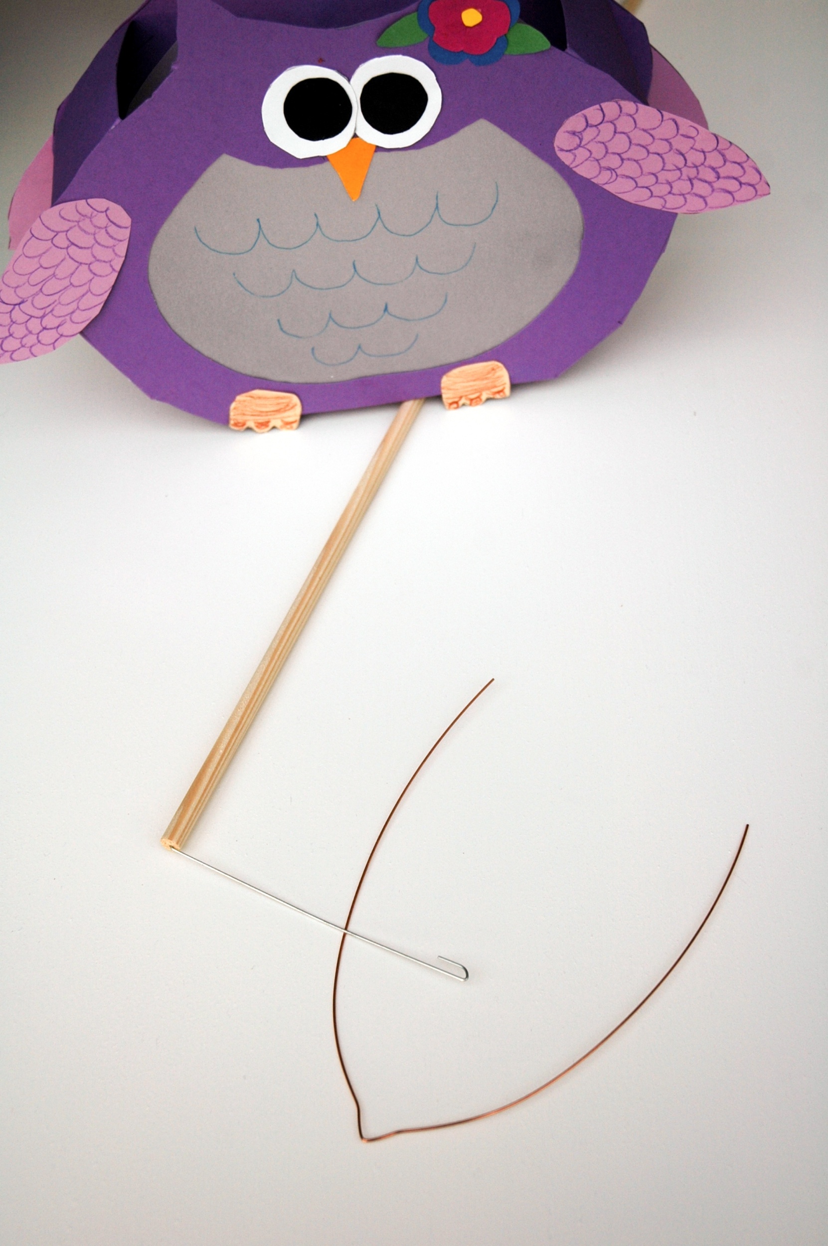 DIY Bastelanleitung Laterne Eule Laterne aus Papier